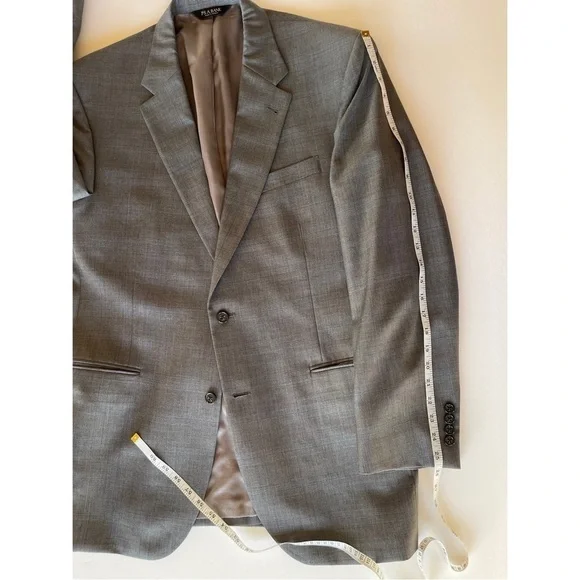 Jos A Bank Mens Sport Coat Blazer Sport Jacket Two Button Wool Silk Size 42 L